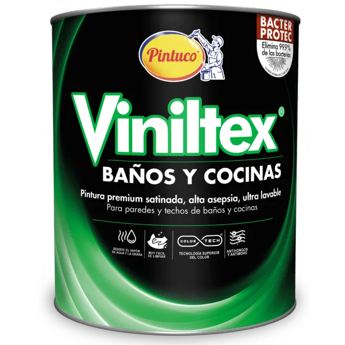 Pintura Viniltex Baños y Cocinas