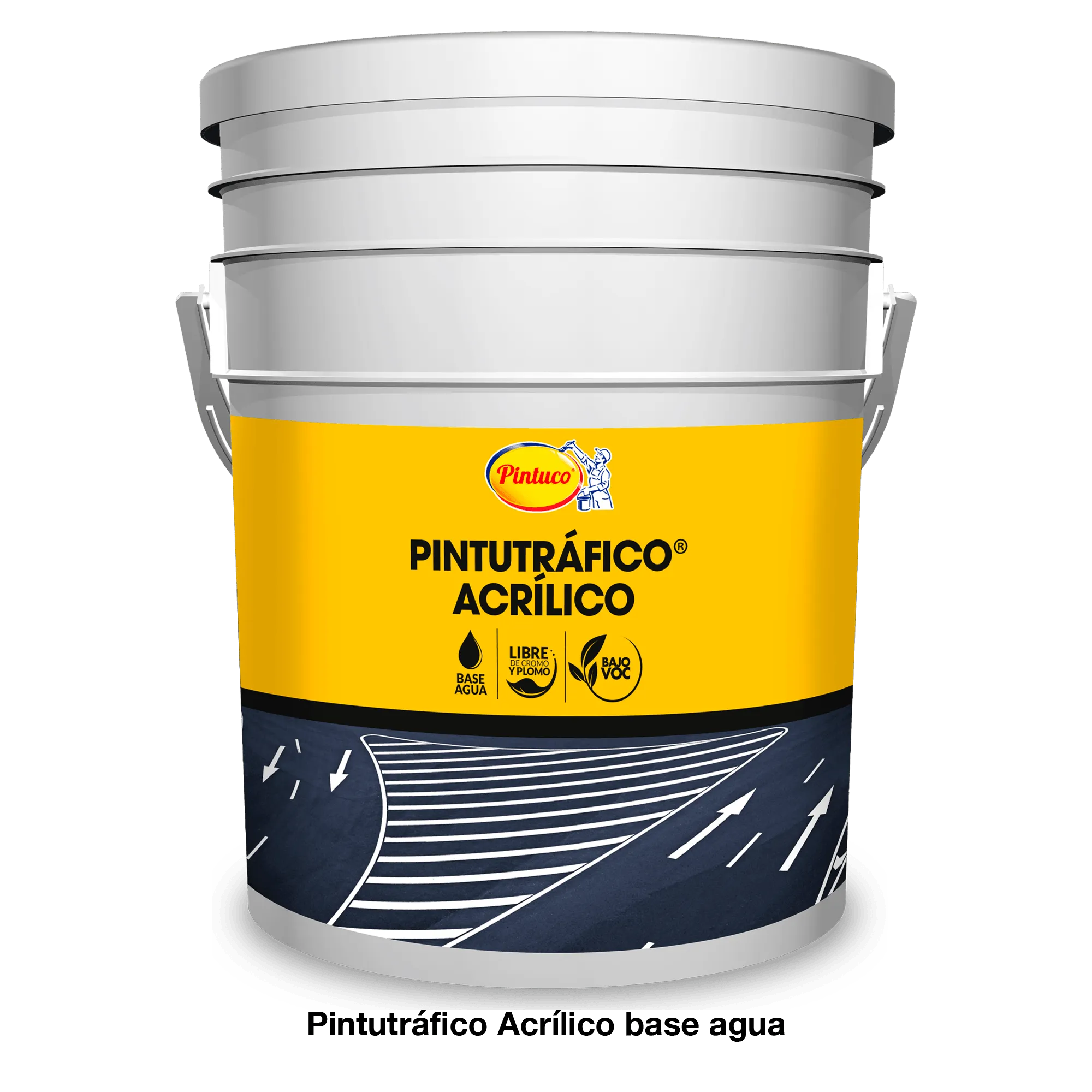 Pintura Pintutráfico acrílico base agua